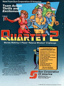 Quartet 2 (8751 317-0010) Arcade Game Cover